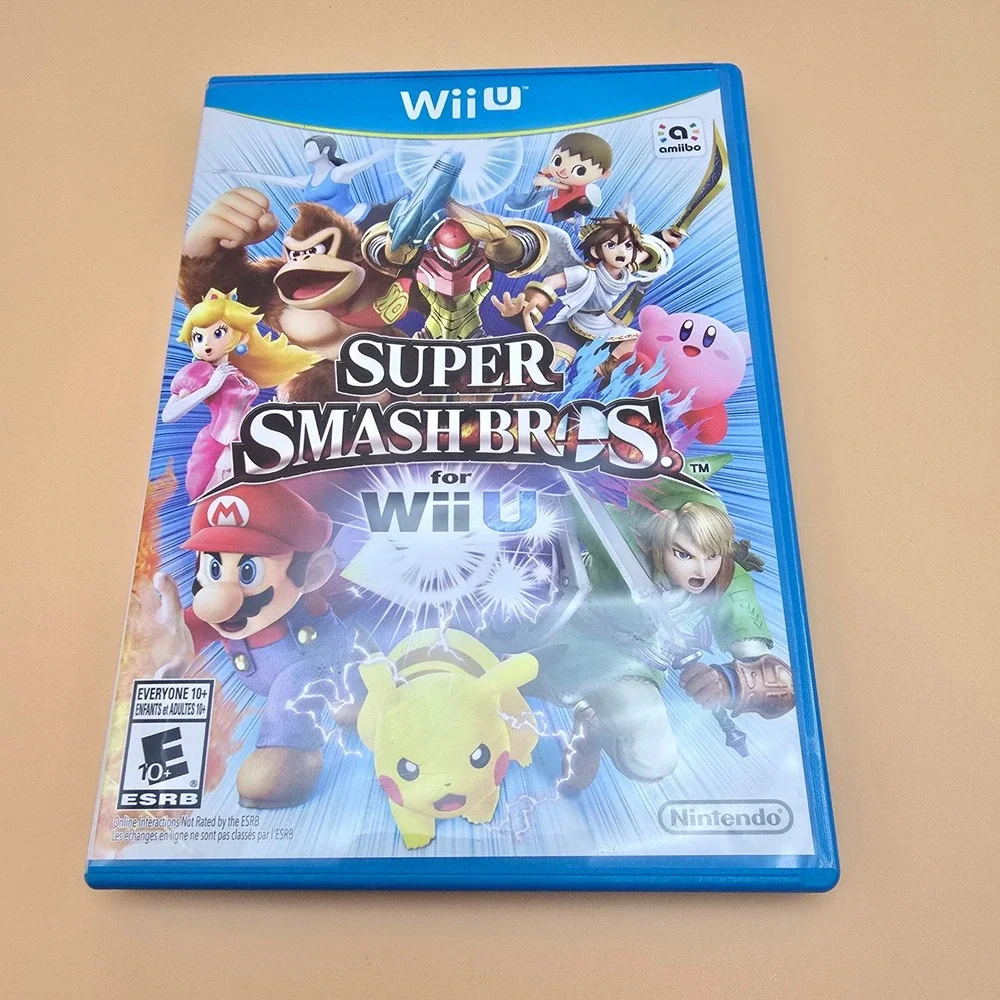 Nintendo Wii U Game Lot New Super Mario Bros U and Super Smash Bros Brawl Wii